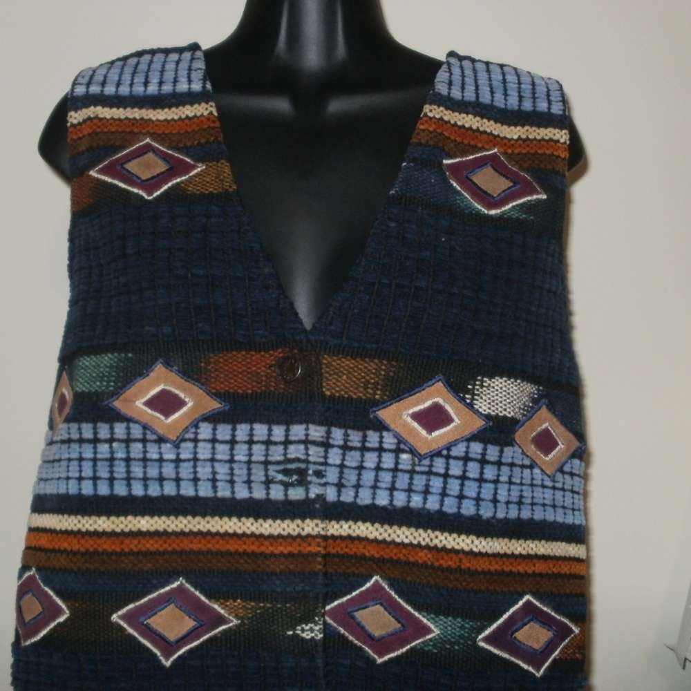 Jane Ashley Southwest Style Multi Color Vest